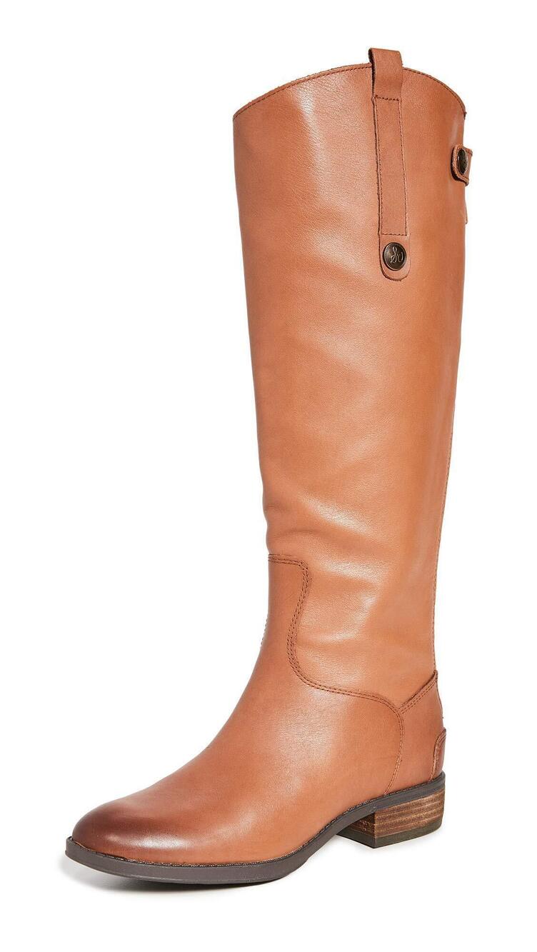 Sam Edelman Women's Penny Classic Equestrian Boot, Whiskey, Brown, Size 9.5